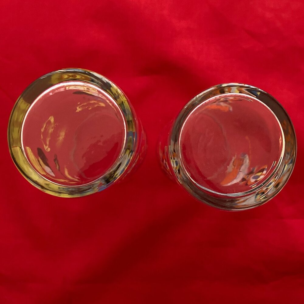 VTG MCM Libbey Circus Glasses : Juggler Clowns + Tigers  Ex Cond! 🤡 🎪🐯 - Picture 5 of 8